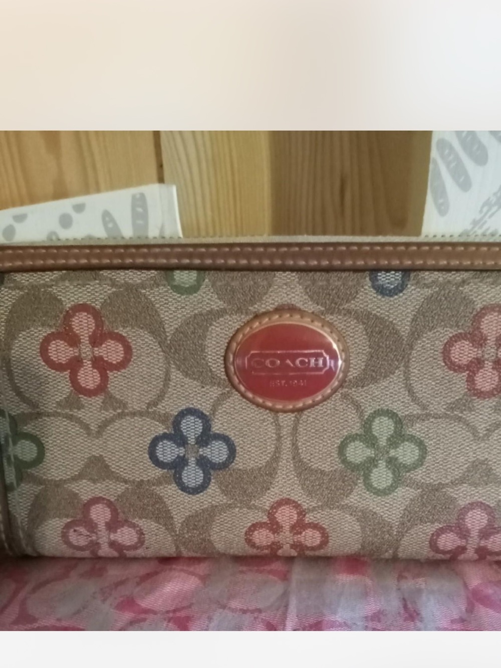 💐 COACH PEYTON ZIP AROUND WALLET 💐